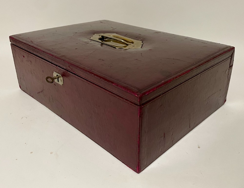 Antique Leather Writing Box View III