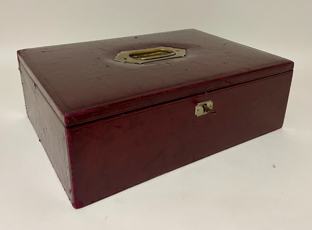 Antique Leather Writing Box View VI