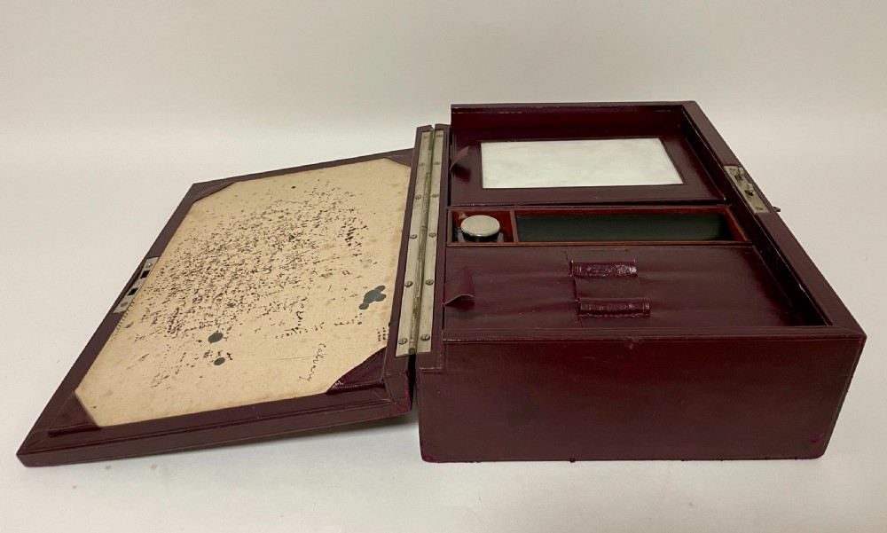 Antique Leather Writing Box View VII