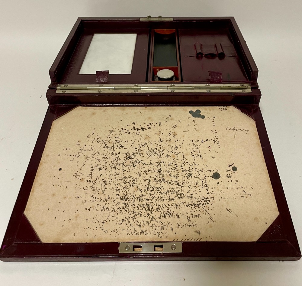 Antique Leather Writing Box View VIII