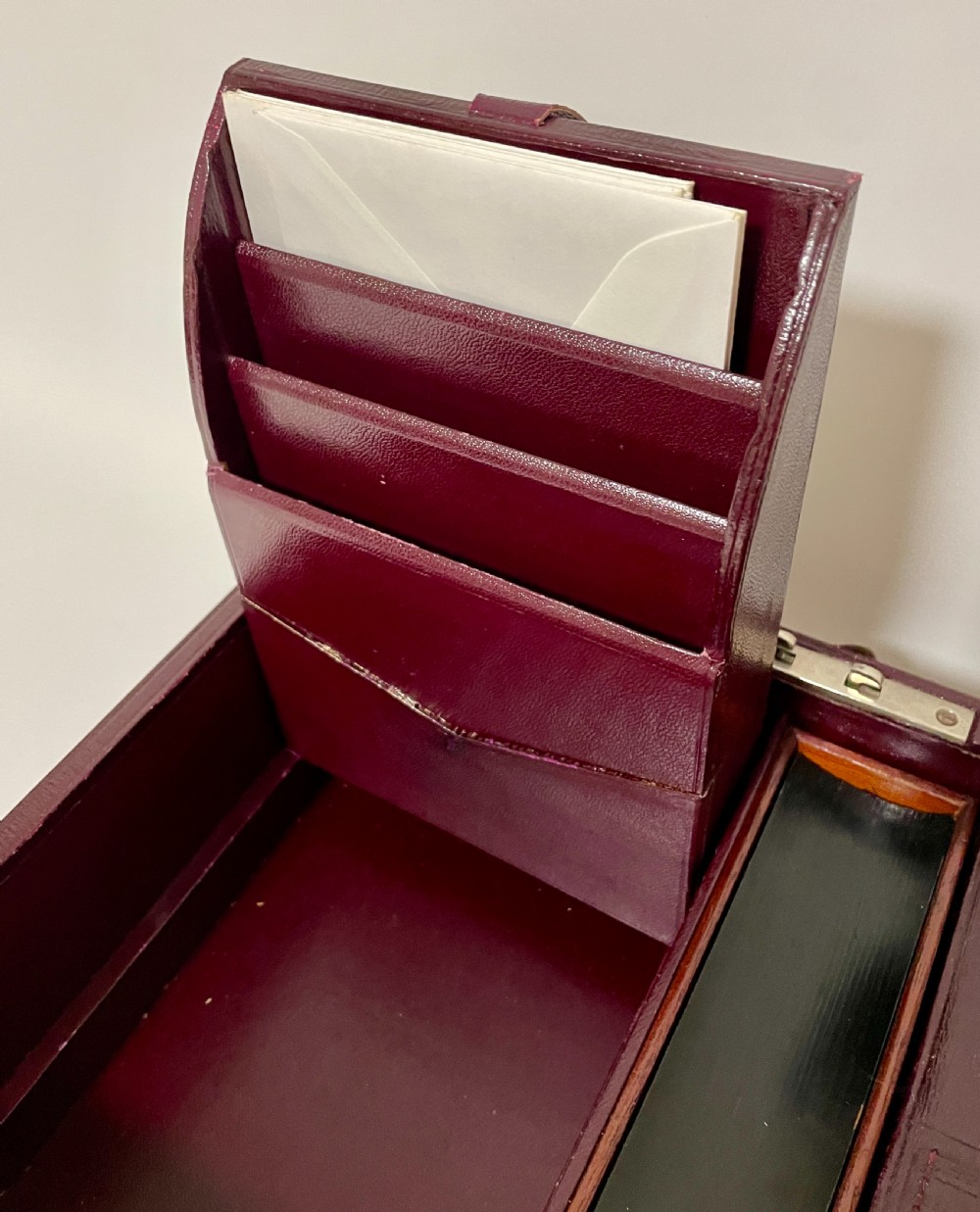 Antique Leather Writing Box View XII