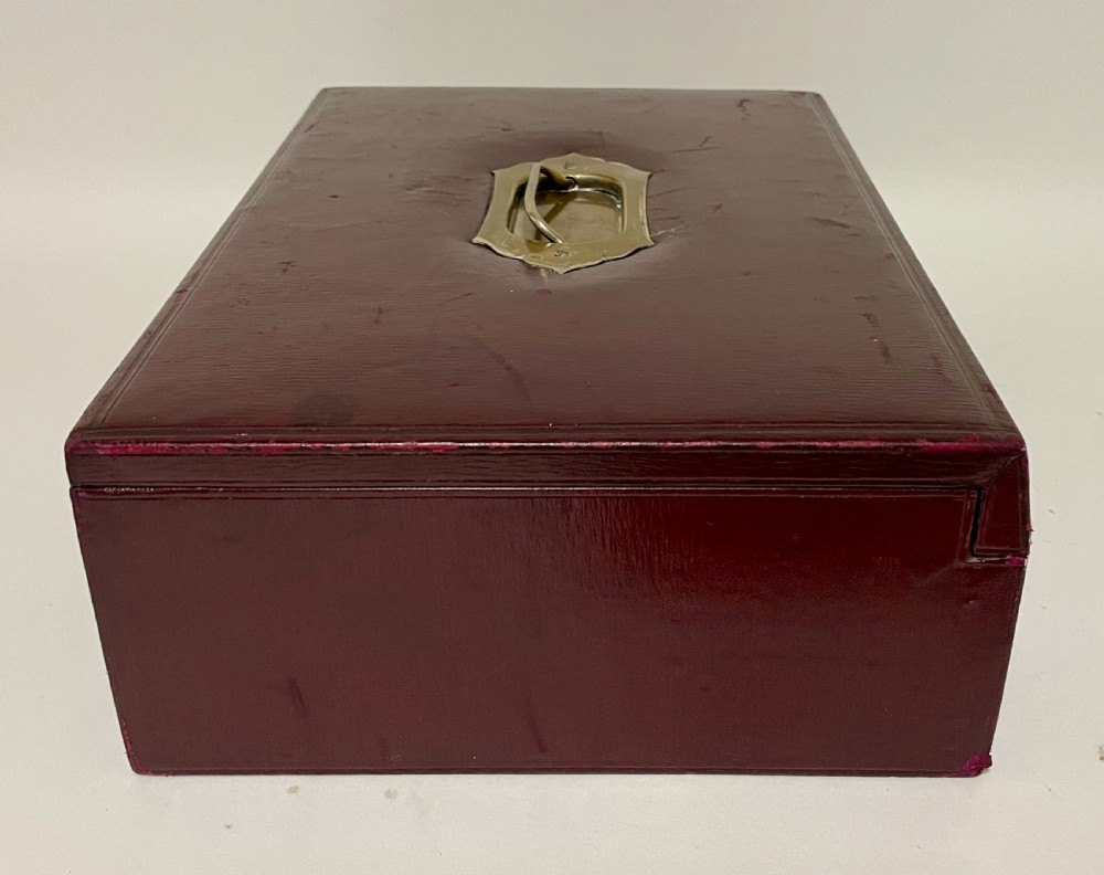 Antique Leather Writing Box View XIII