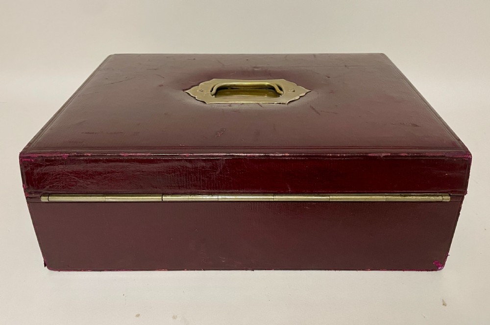 Antique Leather Writing Box View XIV