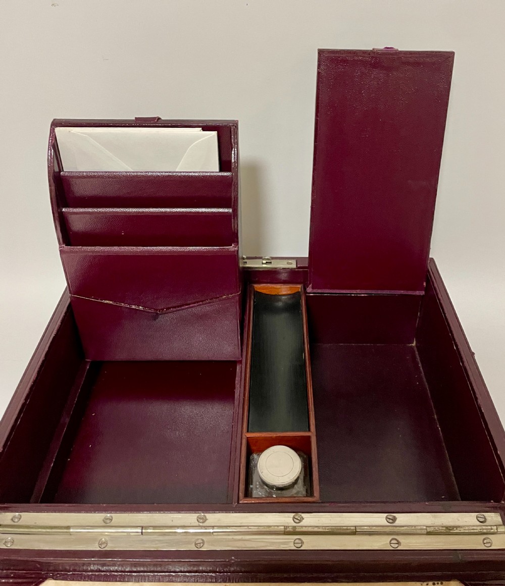 Antique Leather Writing Box View XV