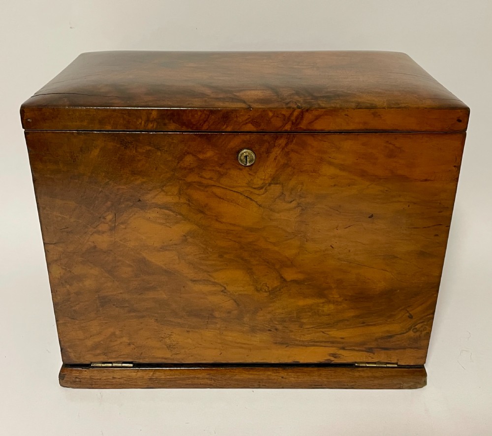 Antique Walnut Stationery Cabinet