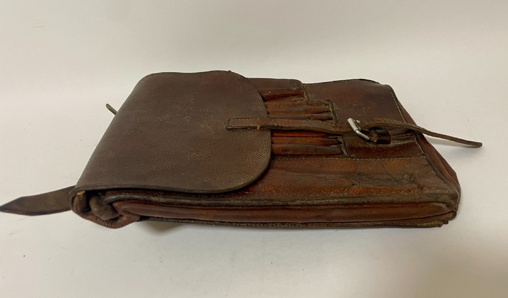 WW2 German Leather Map Case View VII