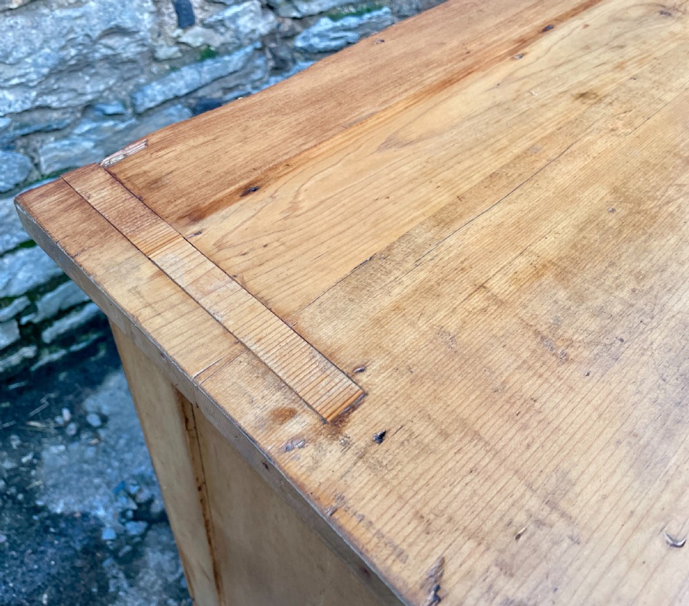 Large Victorian Pine Dresser Base View XX