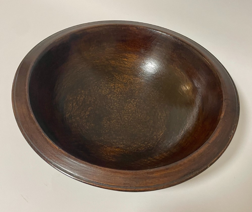 Antique Treen Sycamore Bowl View III