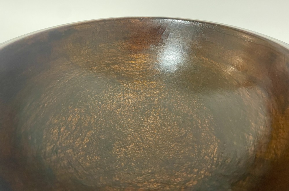 Antique Treen Sycamore Bowl View V