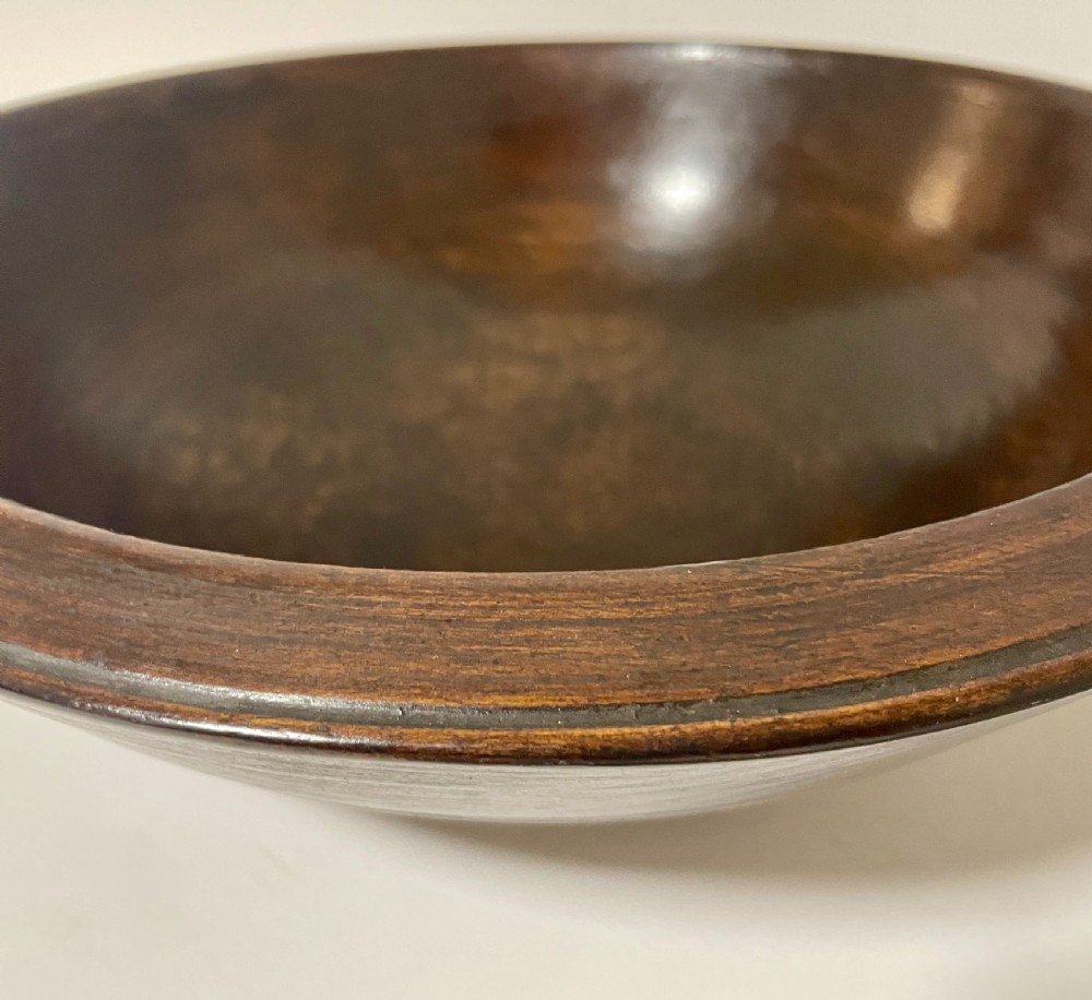 Antique Treen Sycamore Bowl View VI
