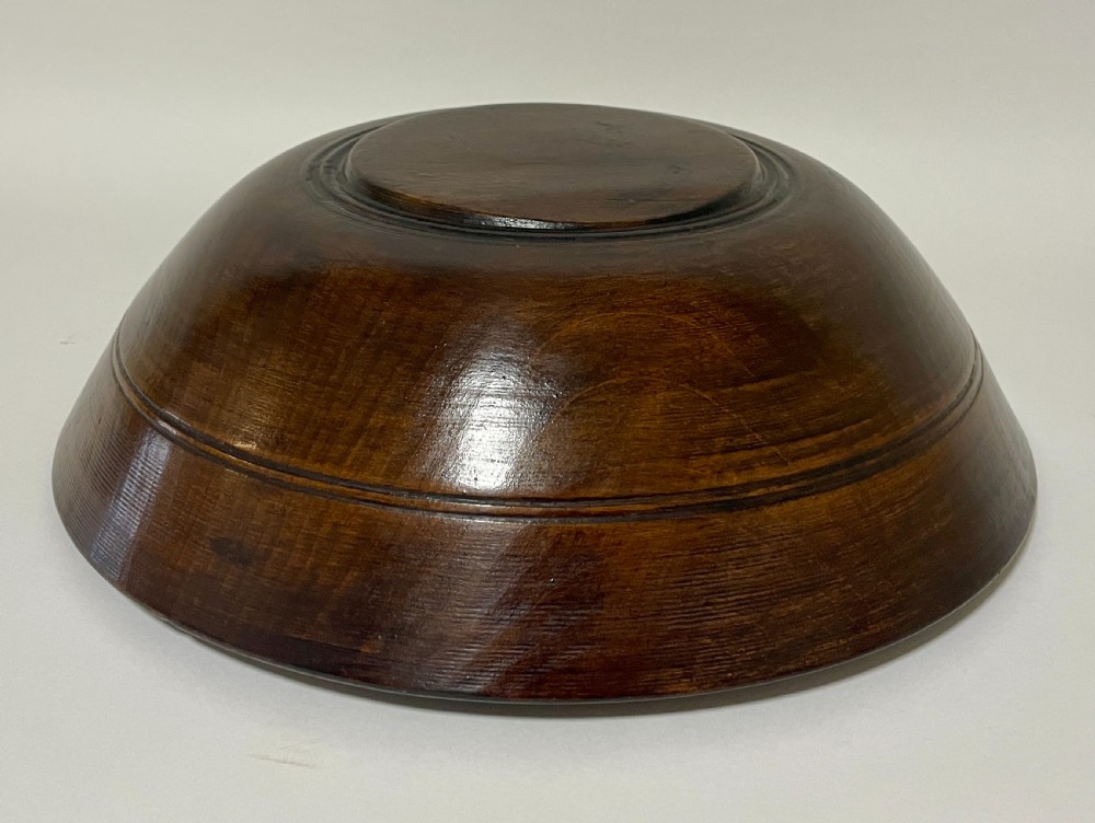 Antique Treen Sycamore Bowl View VII