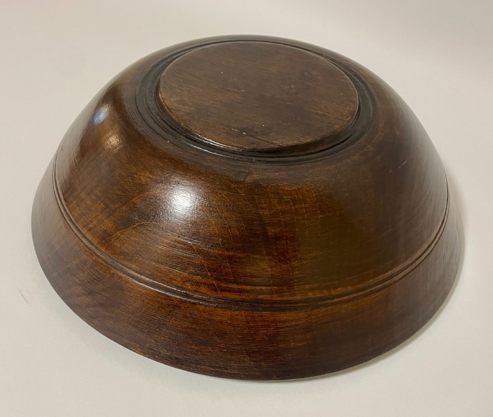 Antique Treen Sycamore Bowl View VIII