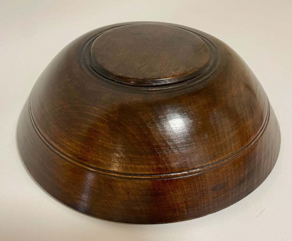 Antique Treen Sycamore Bowl View IX