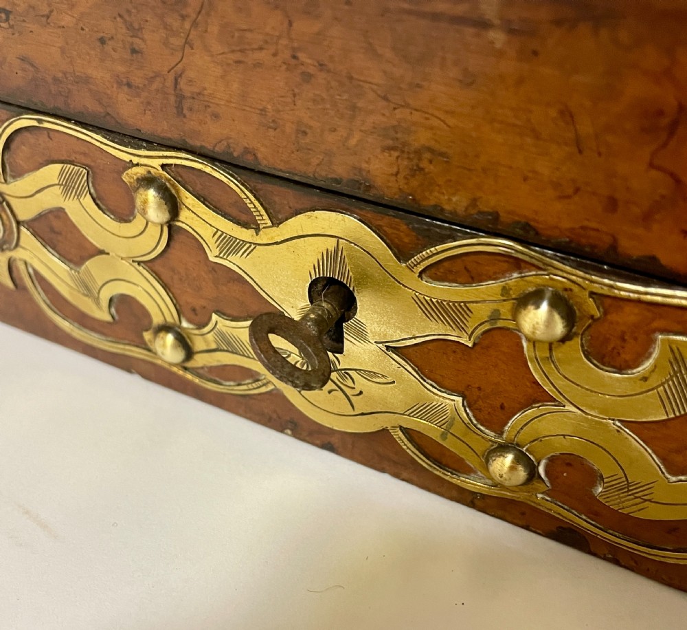 Victorian Brass Mounted Games Box View III