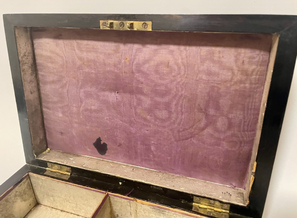 Victorian Brass Mounted Games Box View VI