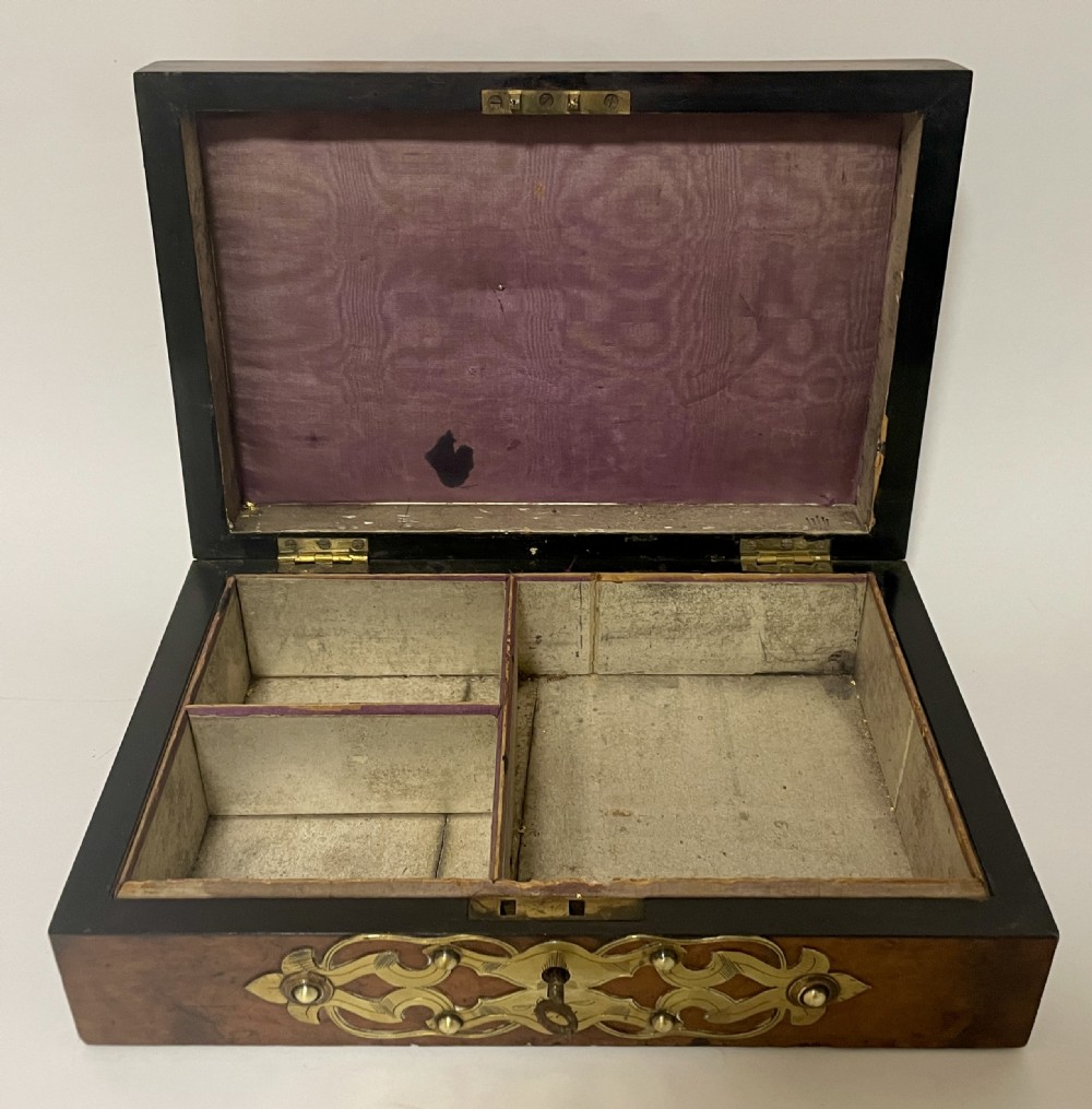 Victorian Brass Mounted Games Box View XIV