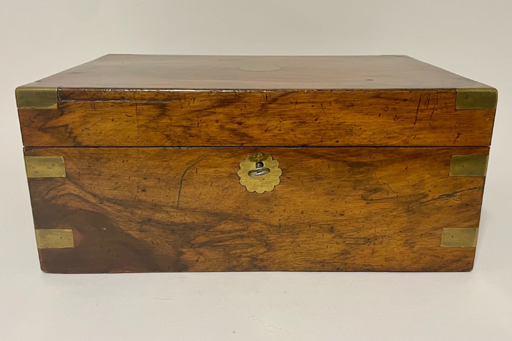 Victorian Walnut Writing Slope with Secret Drawers View II