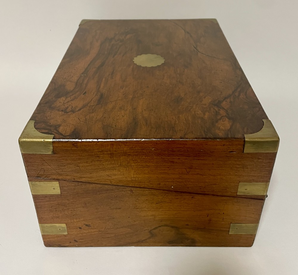 Victorian Walnut Writing Slope with Secret Drawers View III
