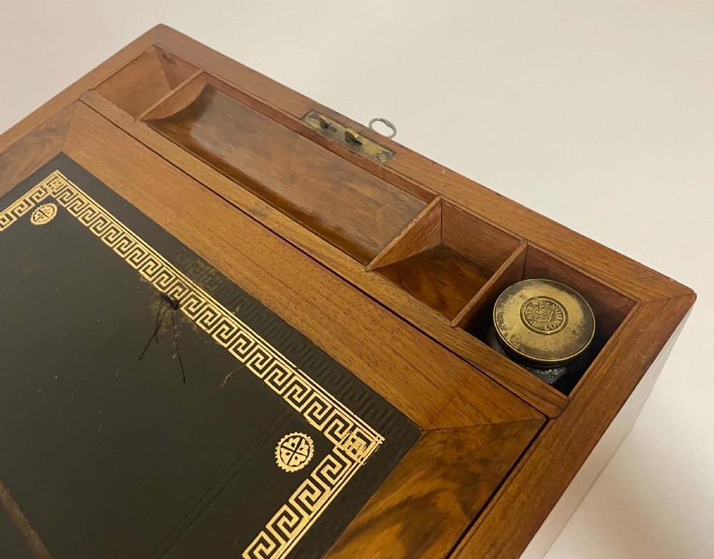 Victorian Walnut Writing Slope with Secret Drawers View VII