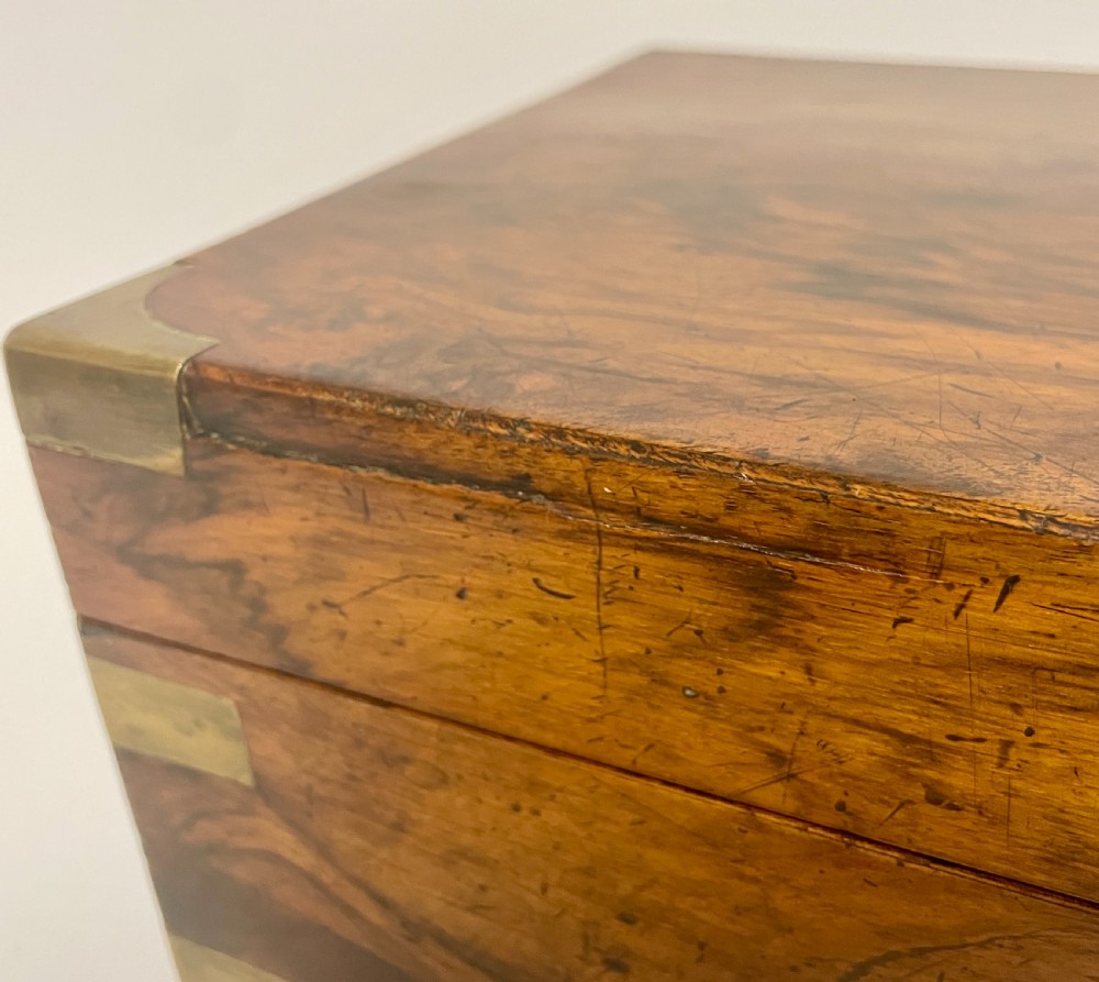 Victorian Walnut Writing Slope with Secret Drawers View X