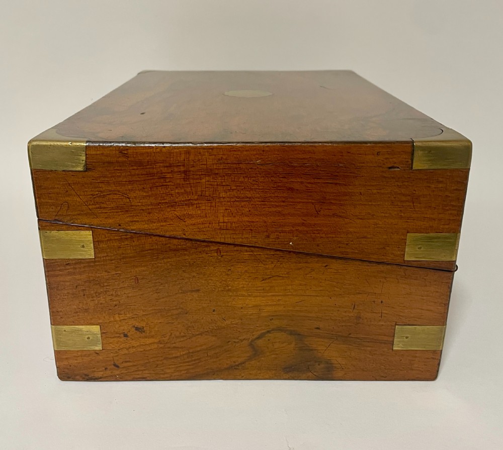 Victorian Walnut Writing Slope with Secret Drawers View XII