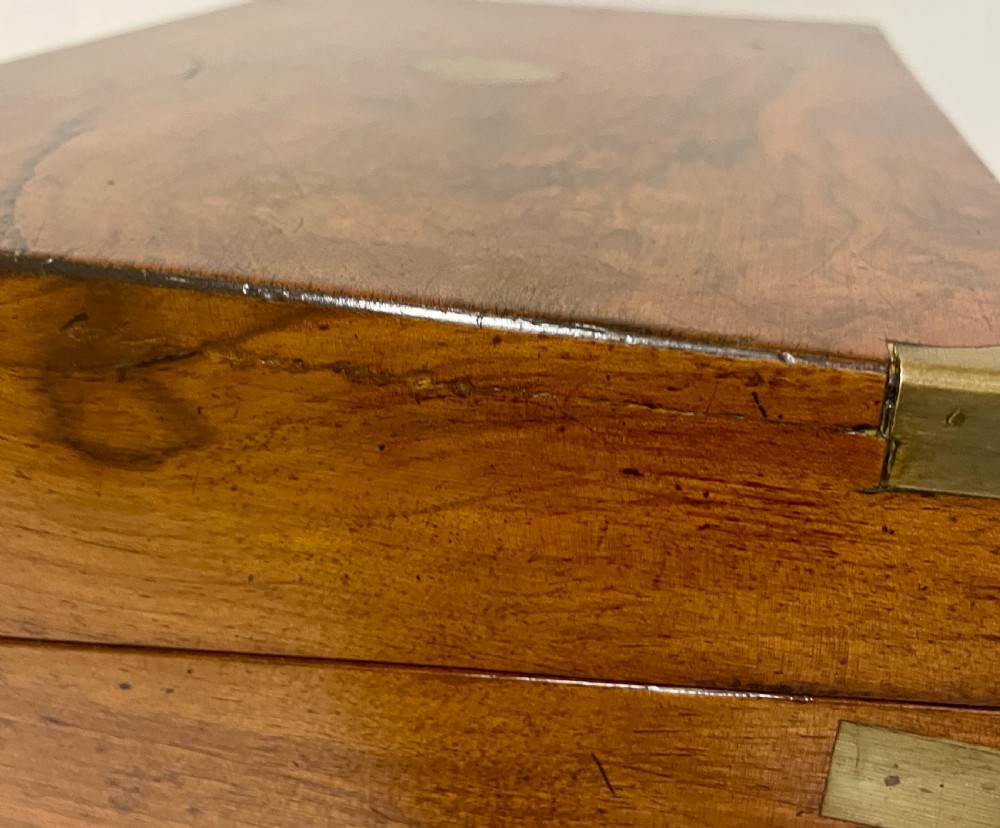 Victorian Walnut Writing Slope with Secret Drawers View XIV