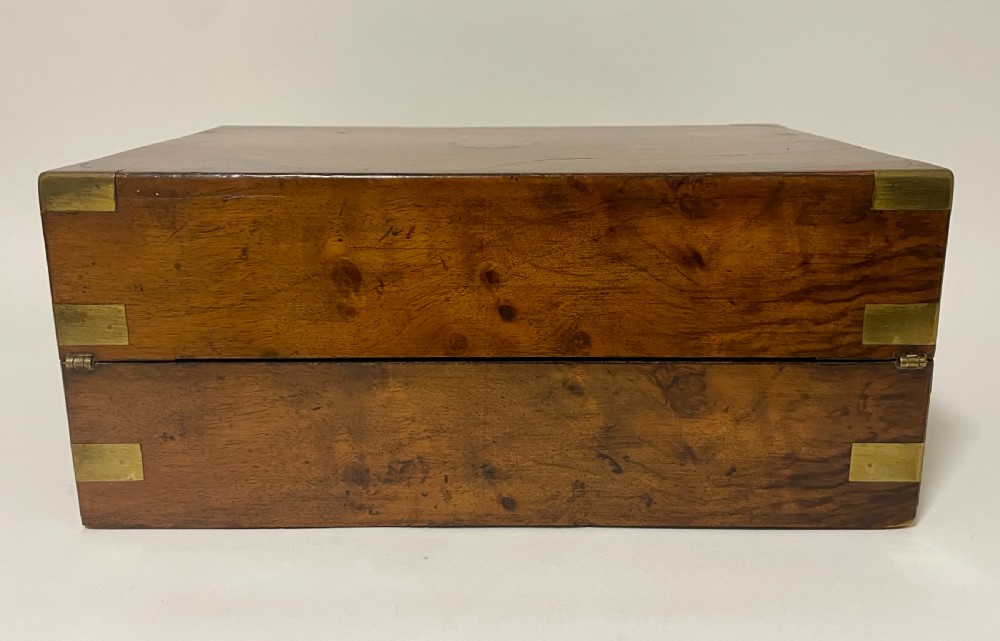 Victorian Walnut Writing Slope with Secret Drawers View XVII