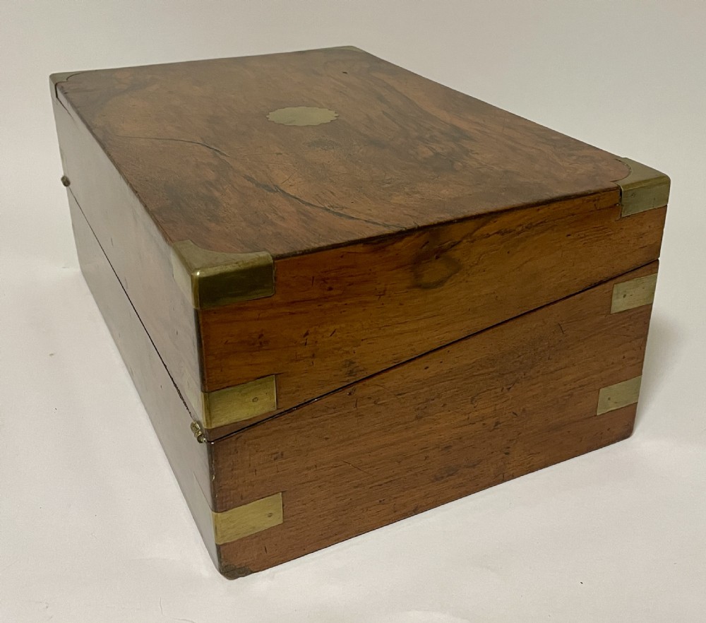 Victorian Walnut Writing Slope with Secret Drawers View XIX