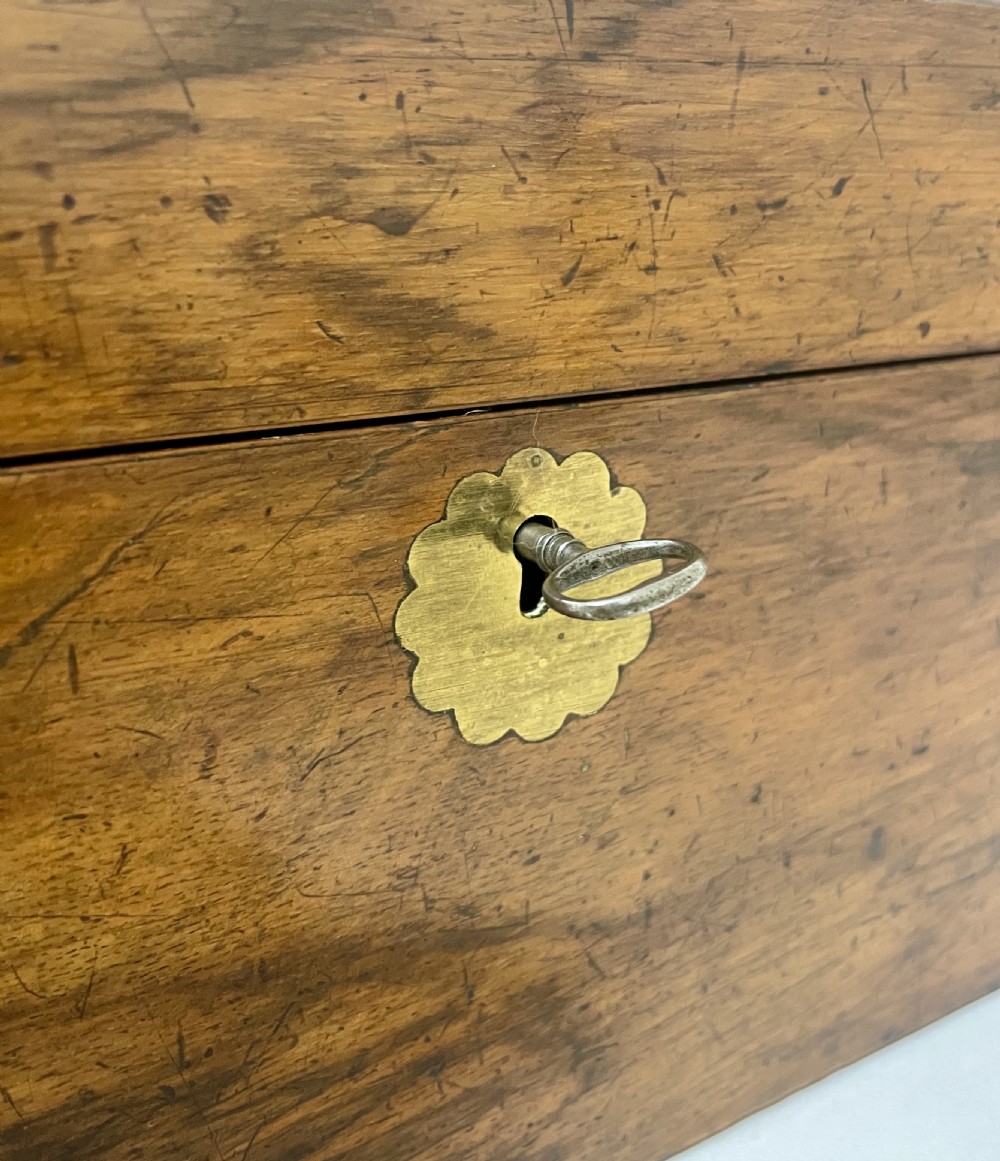 Victorian Walnut Writing Slope with Secret Drawers View XXI