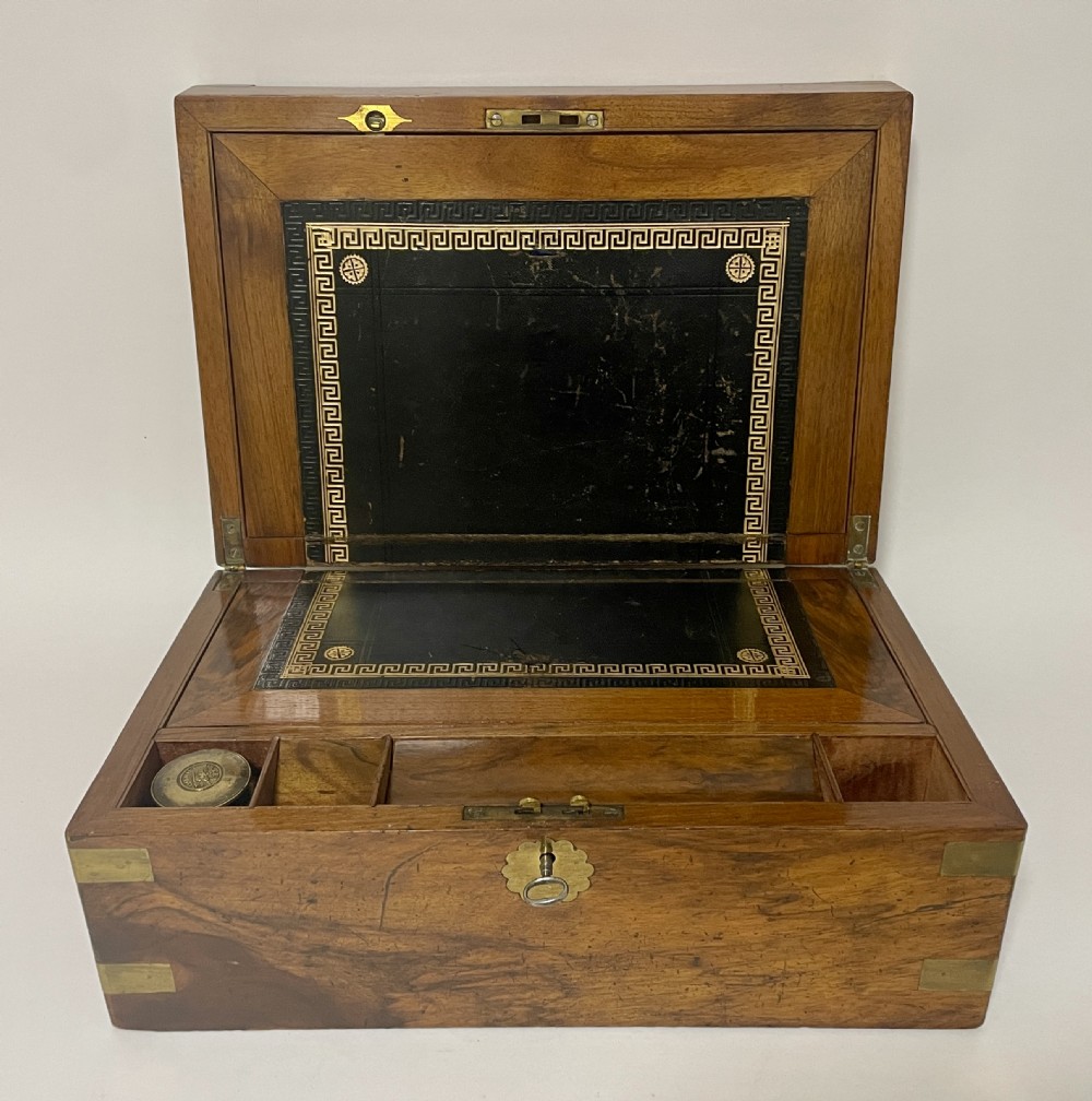 Victorian Walnut Writing Slope with Secret Drawers View XXII