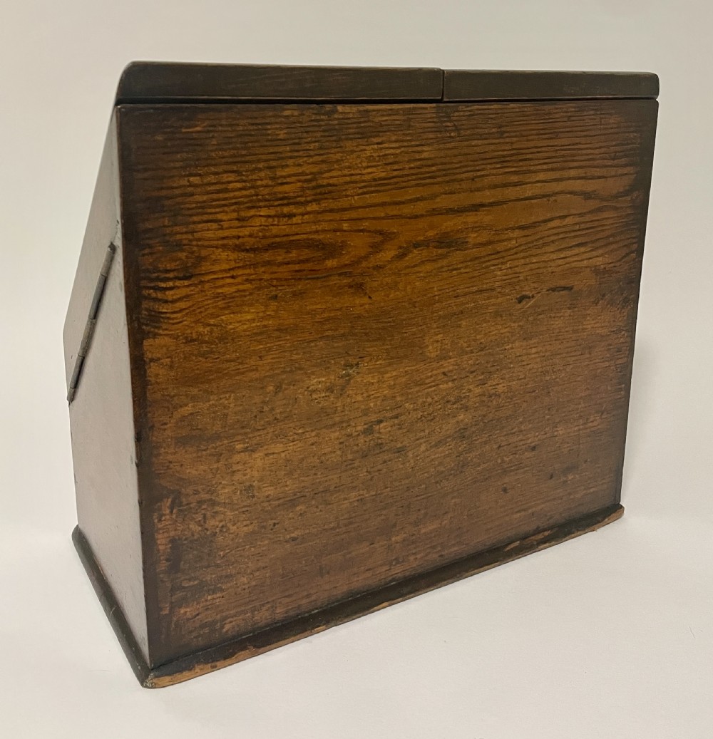 Small Antique Oak Stationery Cabinet View VI