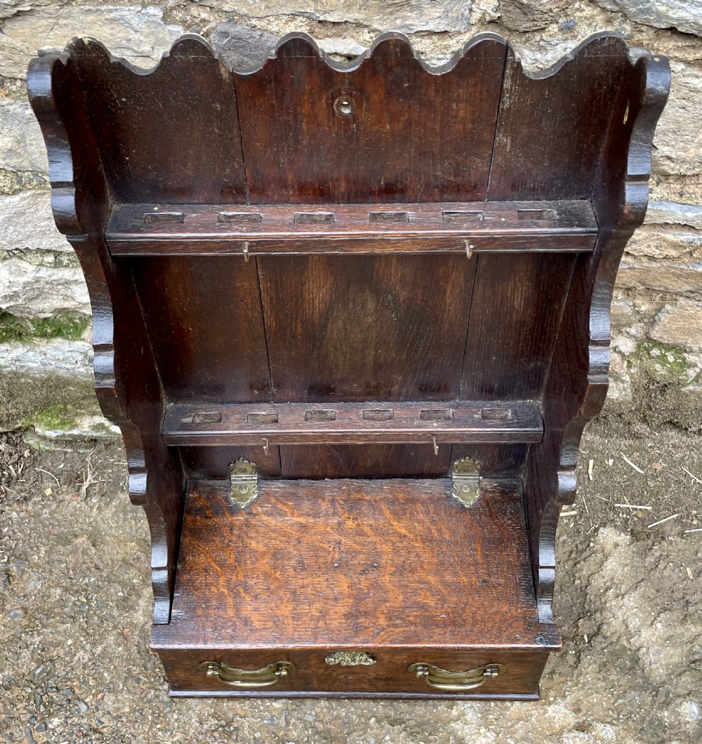 Georgian Welsh Oak Spoon Rack View II