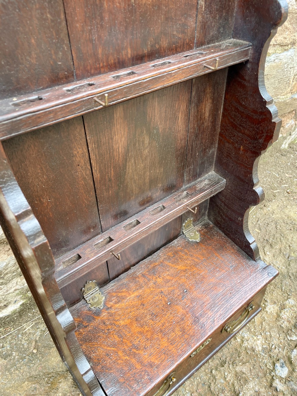 Georgian Welsh Oak Spoon Rack View XIV