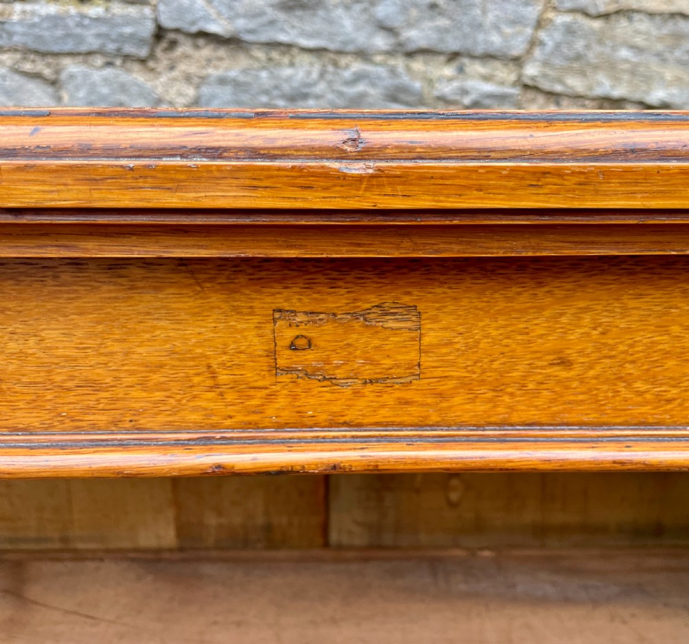 Edwardian Oak Open Bookcase View XI