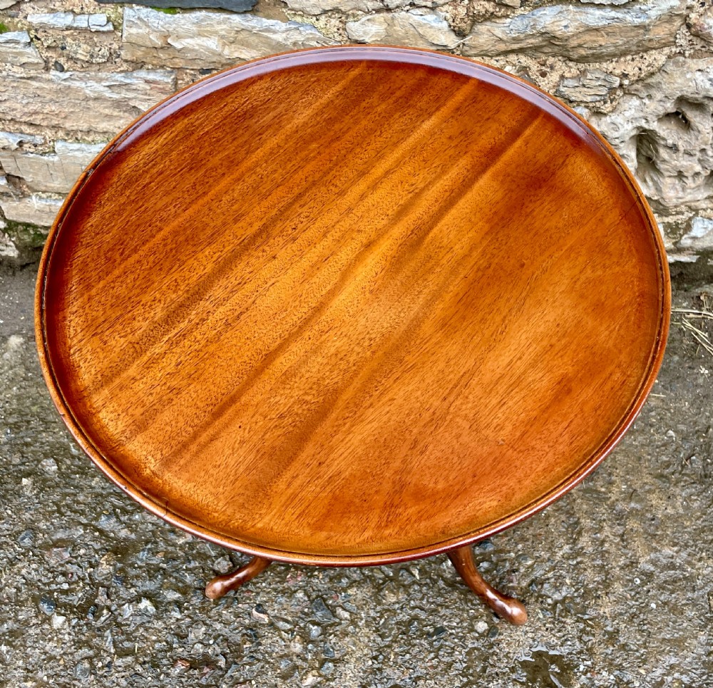 Georgian Mahogany Tilt-Top Wine Table View IV