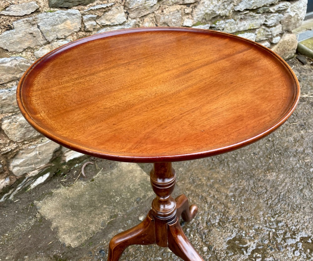 Georgian Mahogany Tilt-Top Wine Table View VII