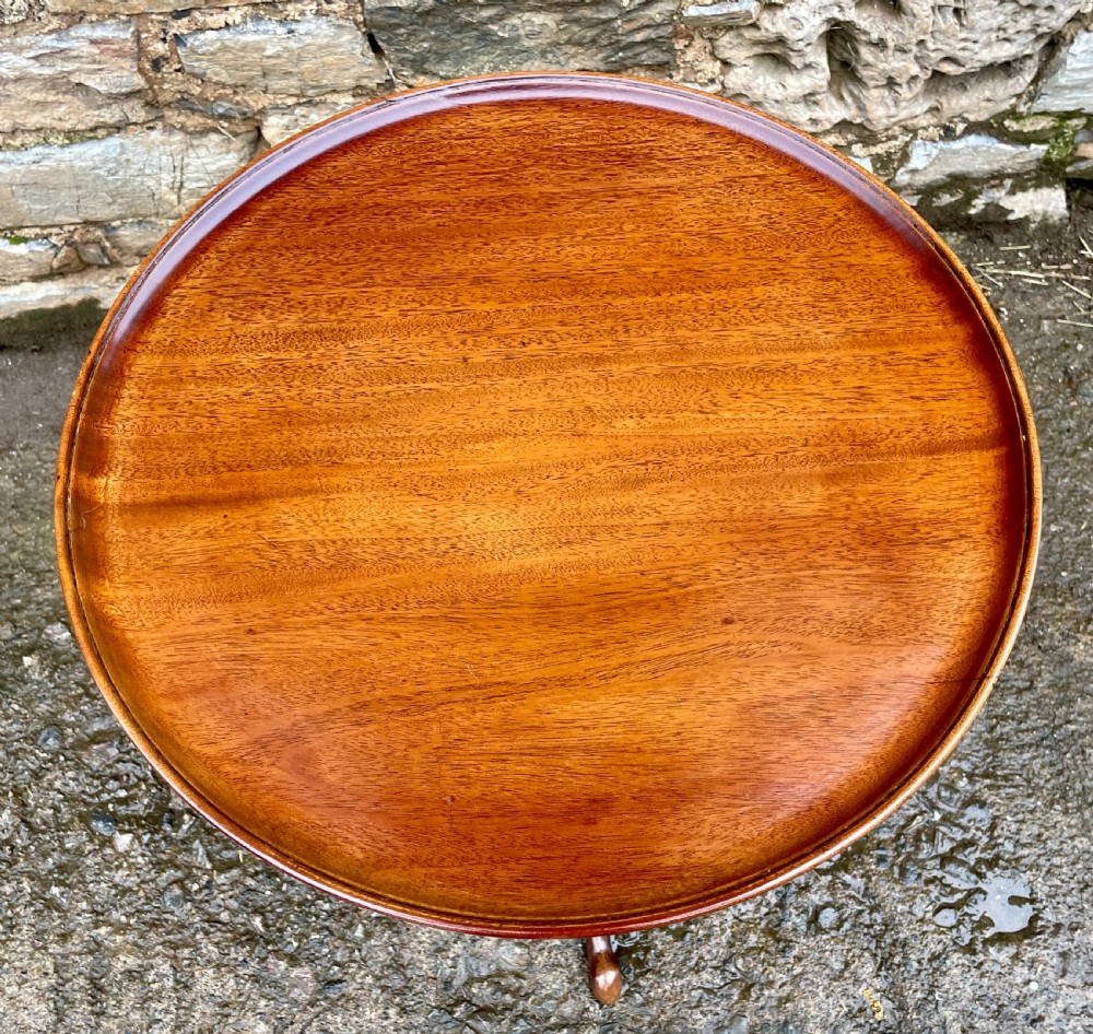 Georgian Mahogany Tilt-Top Wine Table View VIII