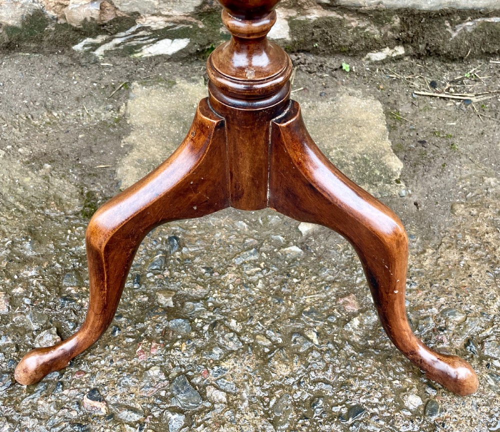 Georgian Mahogany Tilt-Top Wine Table View IX