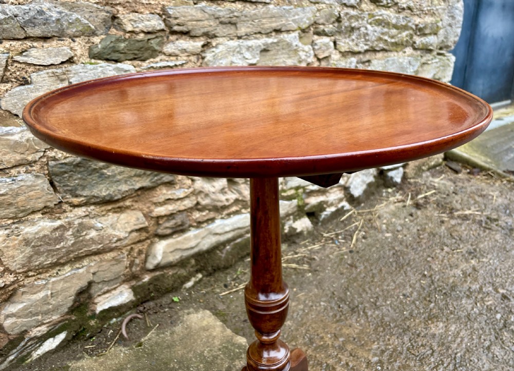 Georgian Mahogany Tilt-Top Wine Table View X