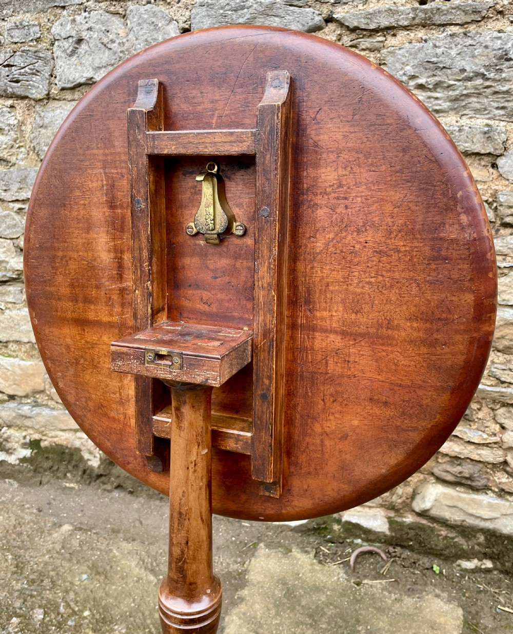 Georgian Mahogany Tilt-Top Wine Table View XII