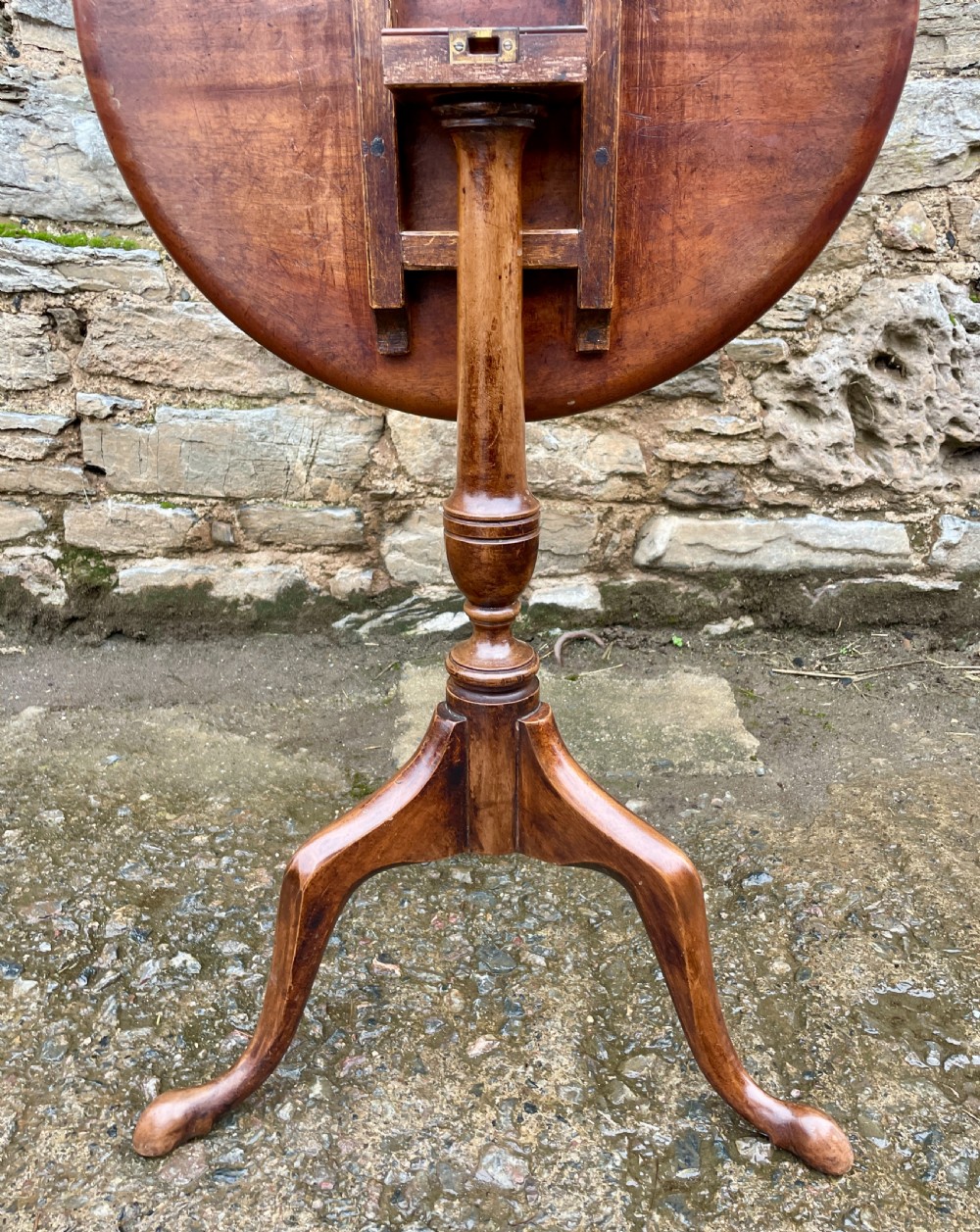 Georgian Mahogany Tilt-Top Wine Table View XIV