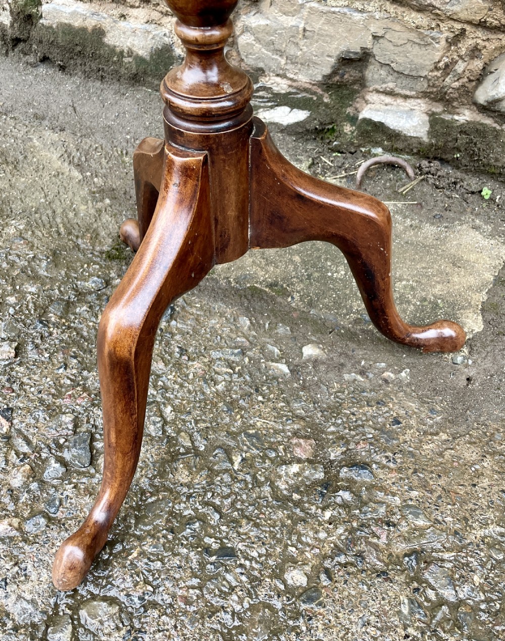 Georgian Mahogany Tilt-Top Wine Table View XXII
