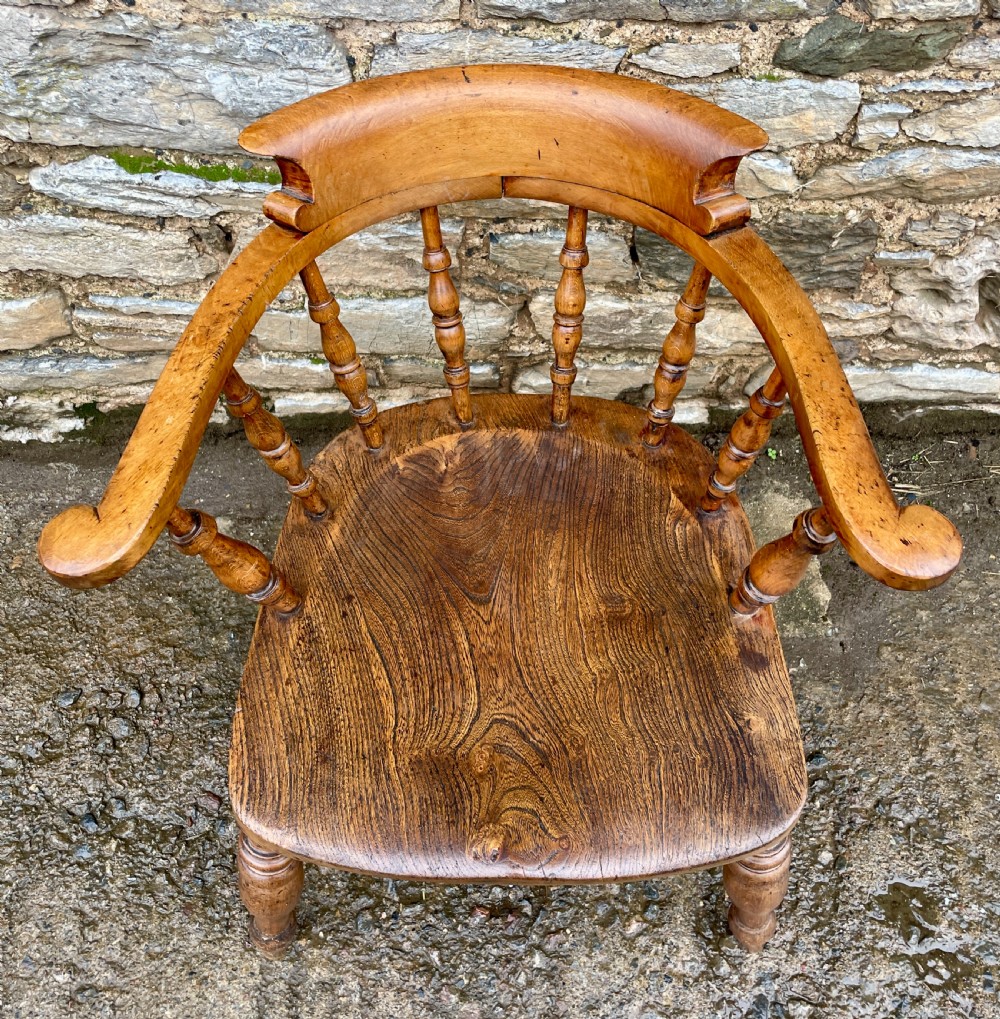 Antique Elm Seated Captain’s Chair View III