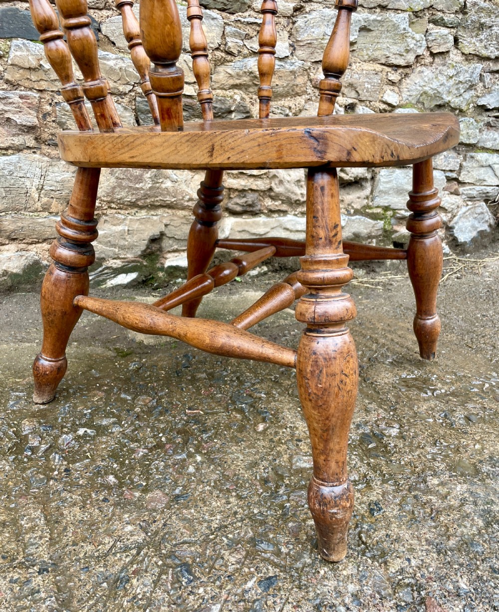 Antique Elm Seated Captain’s Chair View X