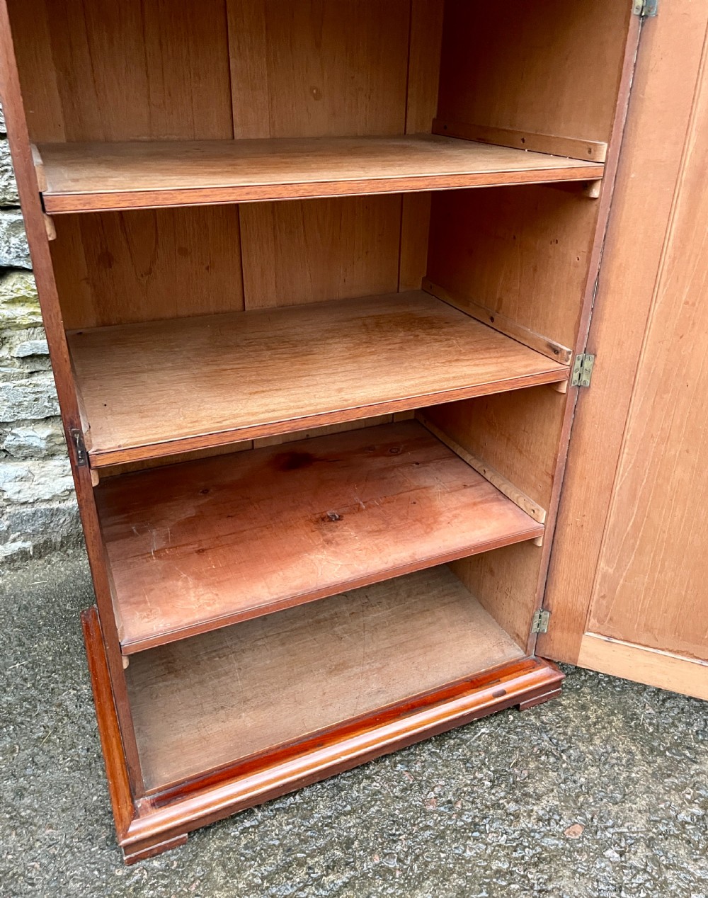 Large Victorian Figured Mahogany Cupboard View XVI