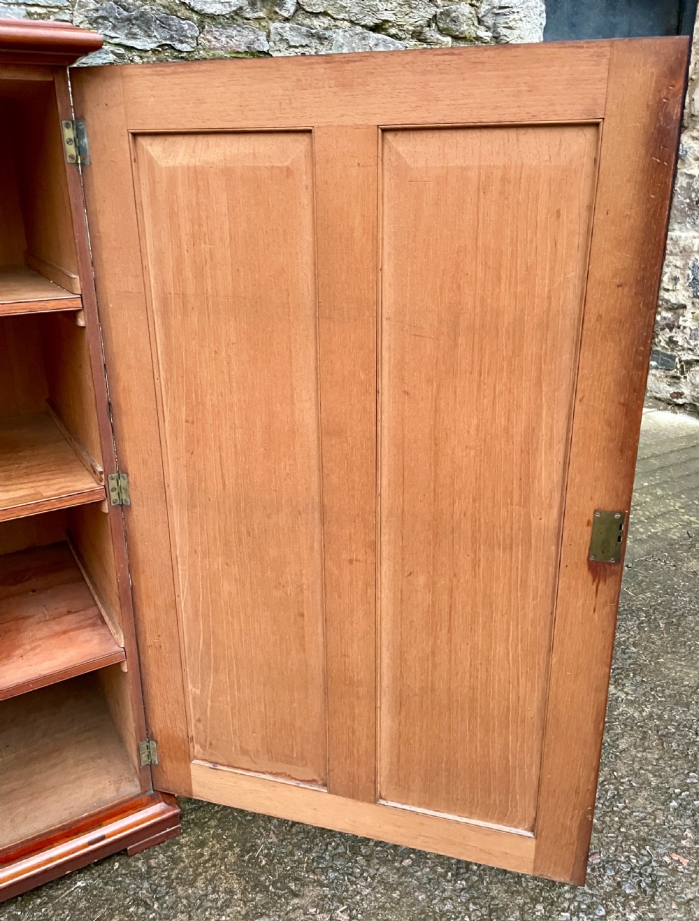 Large Victorian Figured Mahogany Cupboard View XVII