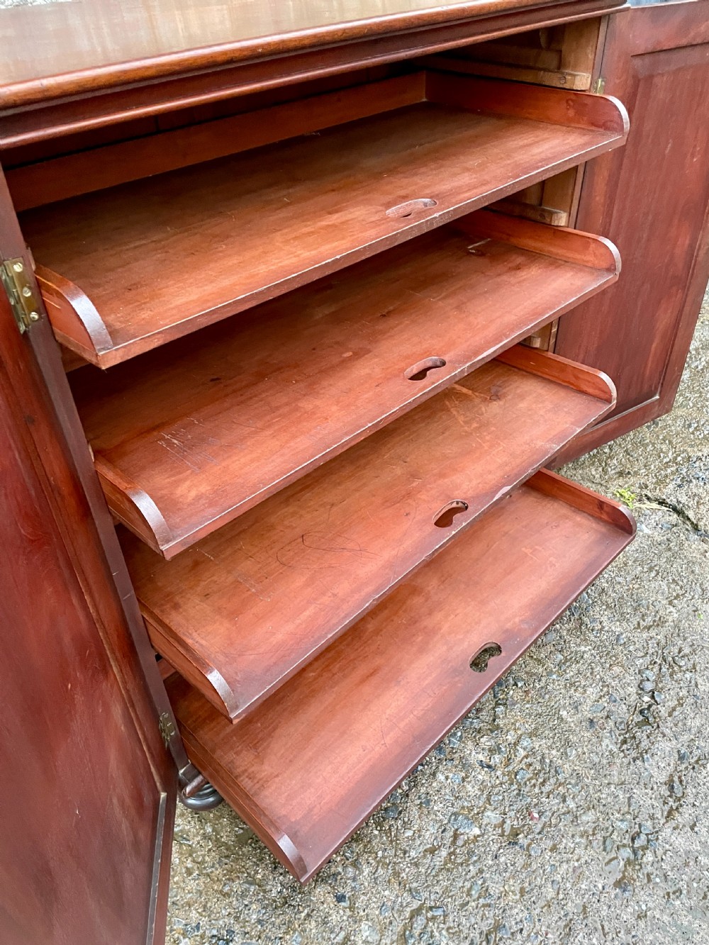 Victorian Mahogany Linen Press Cupboard View XVIII