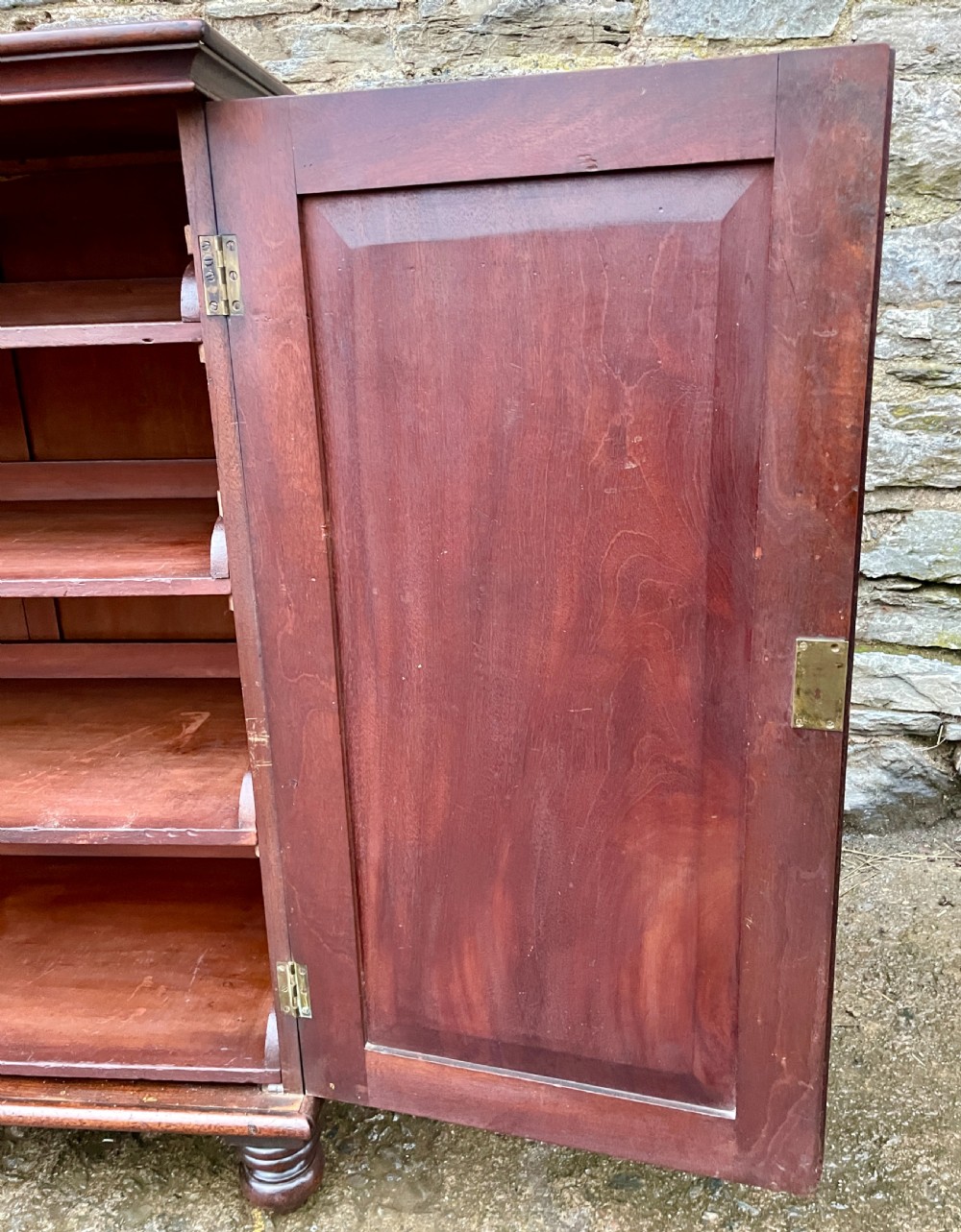 Victorian Mahogany Linen Press Cupboard View XX