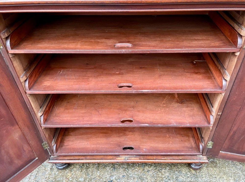 Victorian Mahogany Linen Press Cupboard View XXI