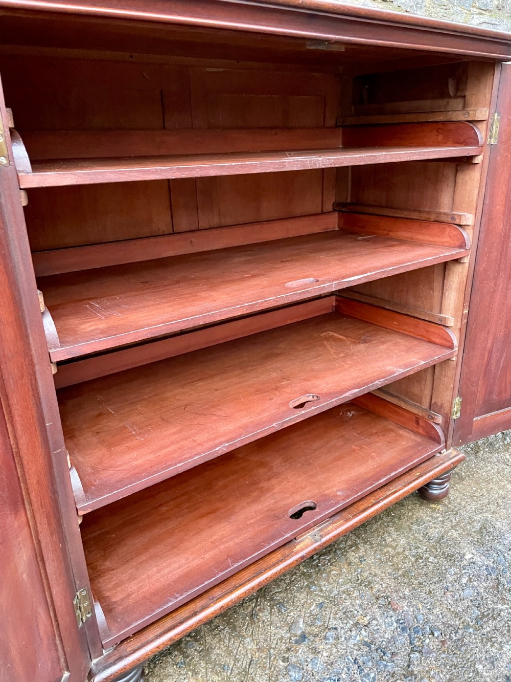 Victorian Mahogany Linen Press Cupboard View XXII